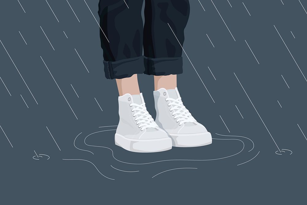 Shoes background, cute illustration design psd