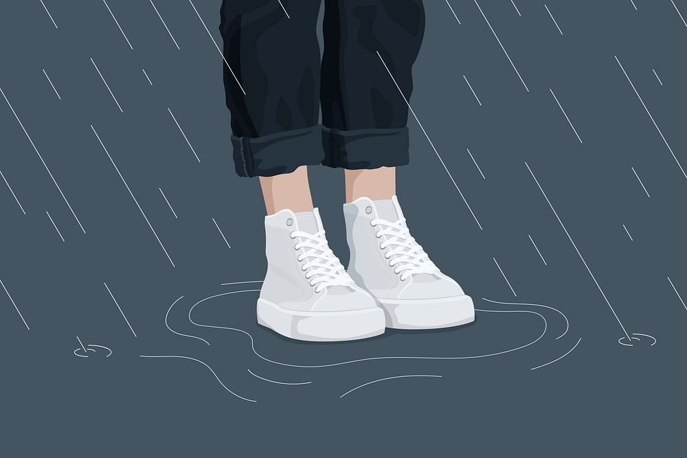 Aesthetic shoes background, feminine illustration vector