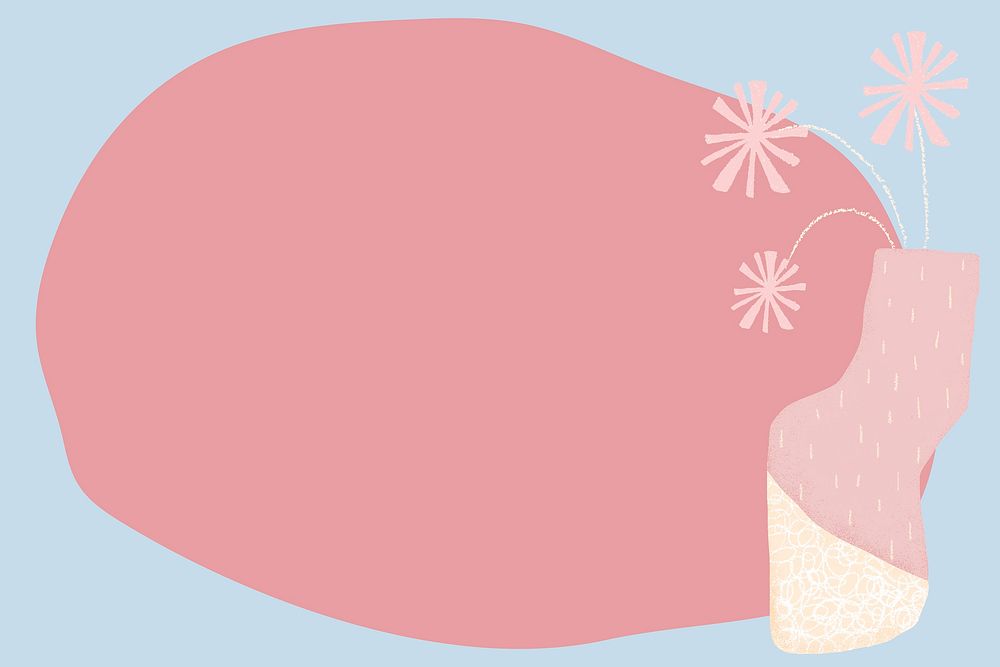 Cute abstract frame, pink design | Free Photo - rawpixel