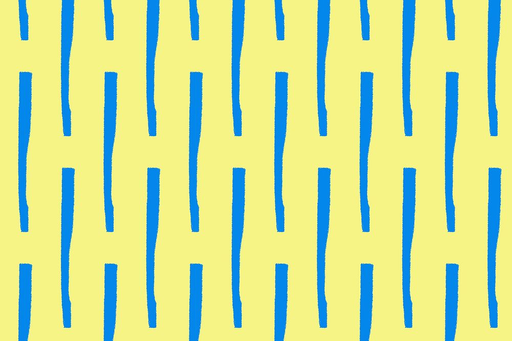 Blue scribble pattern, yellow background vector