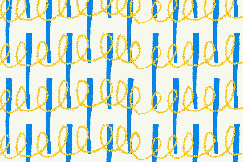 Crayon hatching pattern background, cute design vector