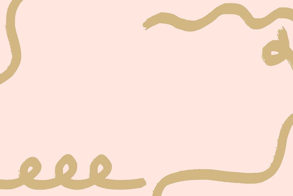 Pink Memphis frame background, minimal design vector