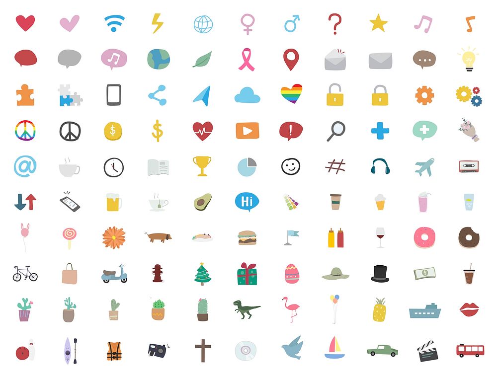 Vector collection of business icons