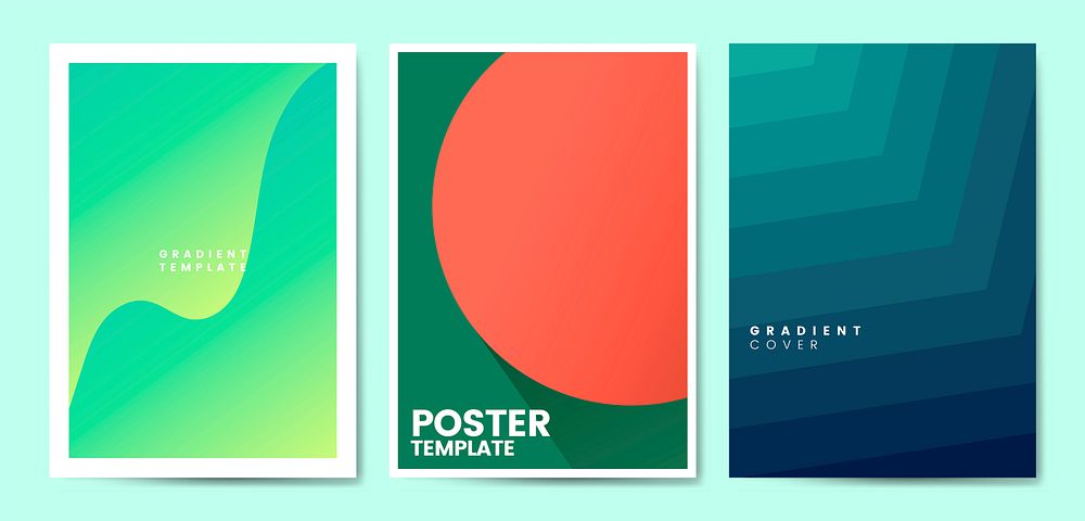 Colorful flyer template design illustration