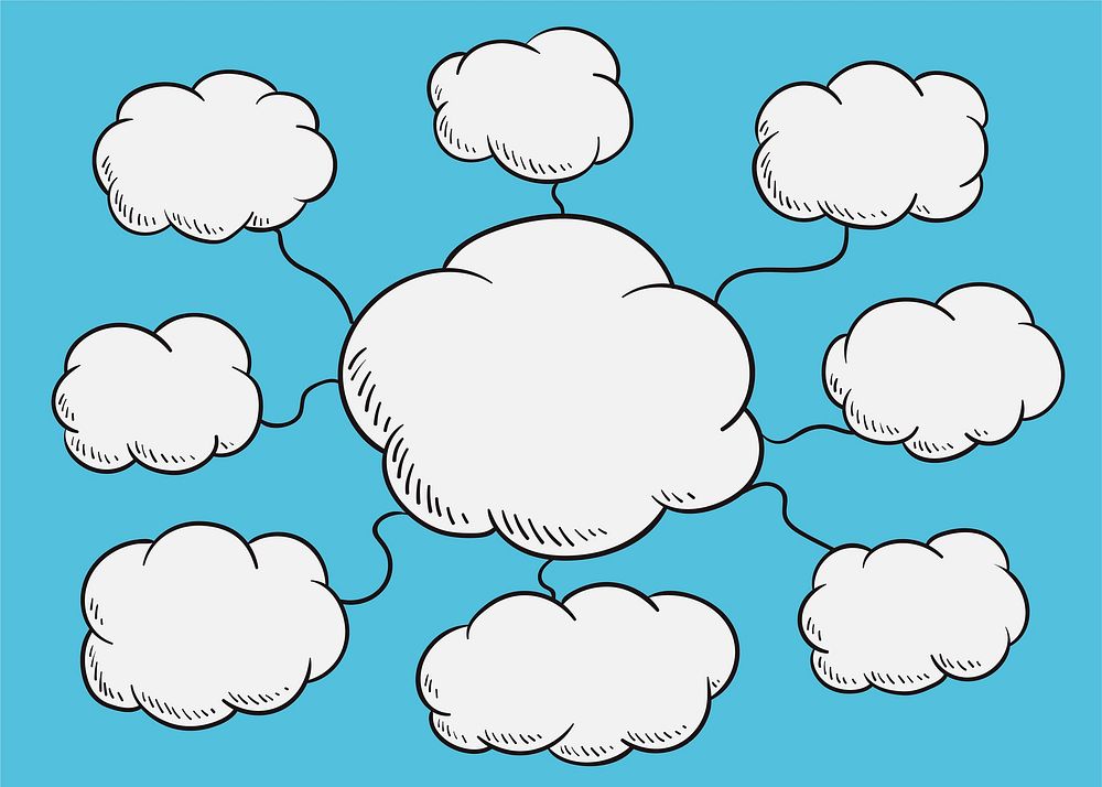 Cloud diagram illustration