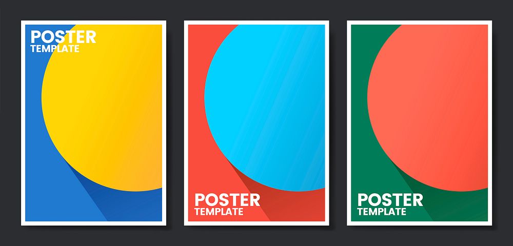 Colorful flyer template design illustration
