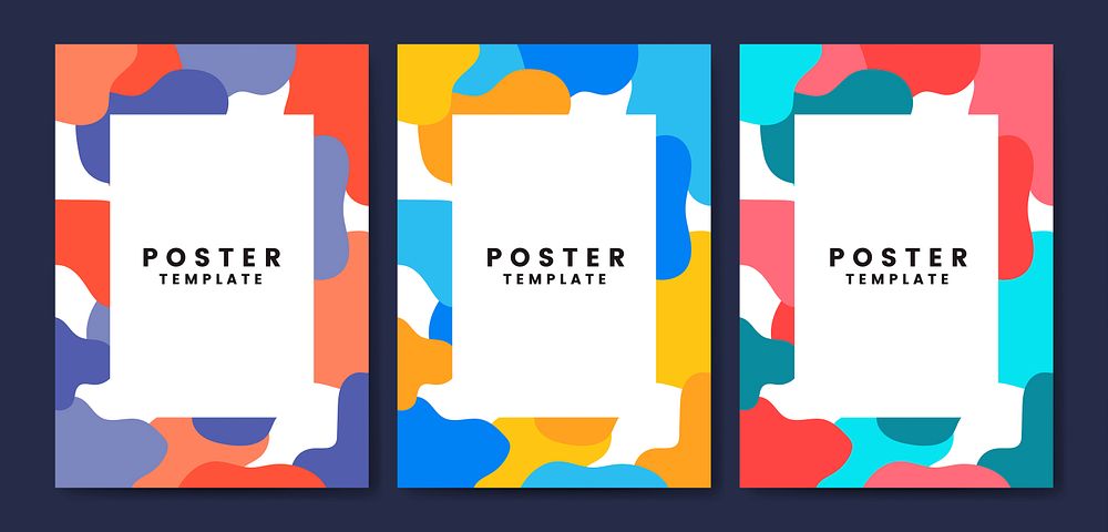 Cool and colorful poster template