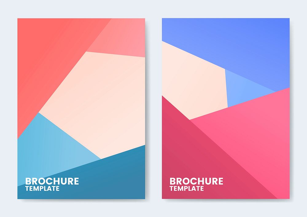 Modern colorful brochure template design