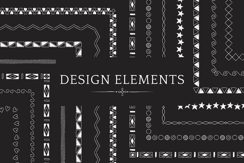 Divider line design elements vector collection