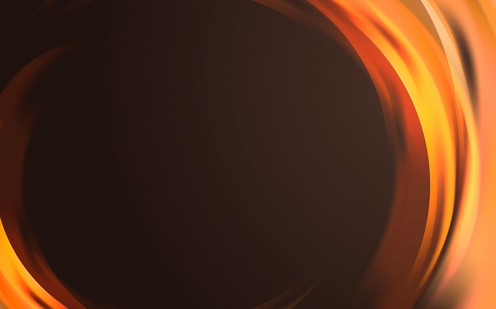 Orange light wave border background