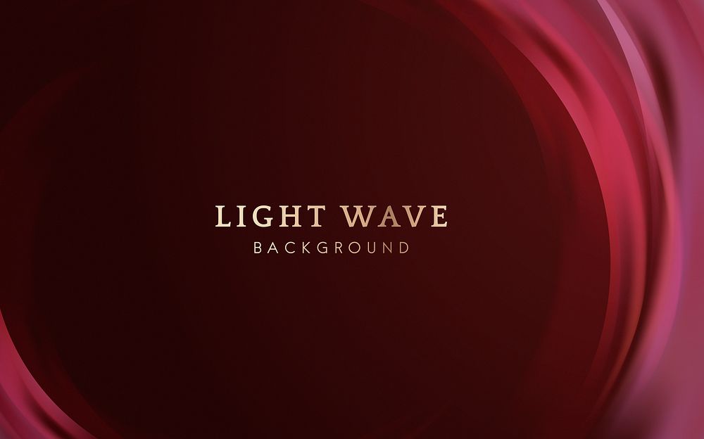 Pink light wave border background