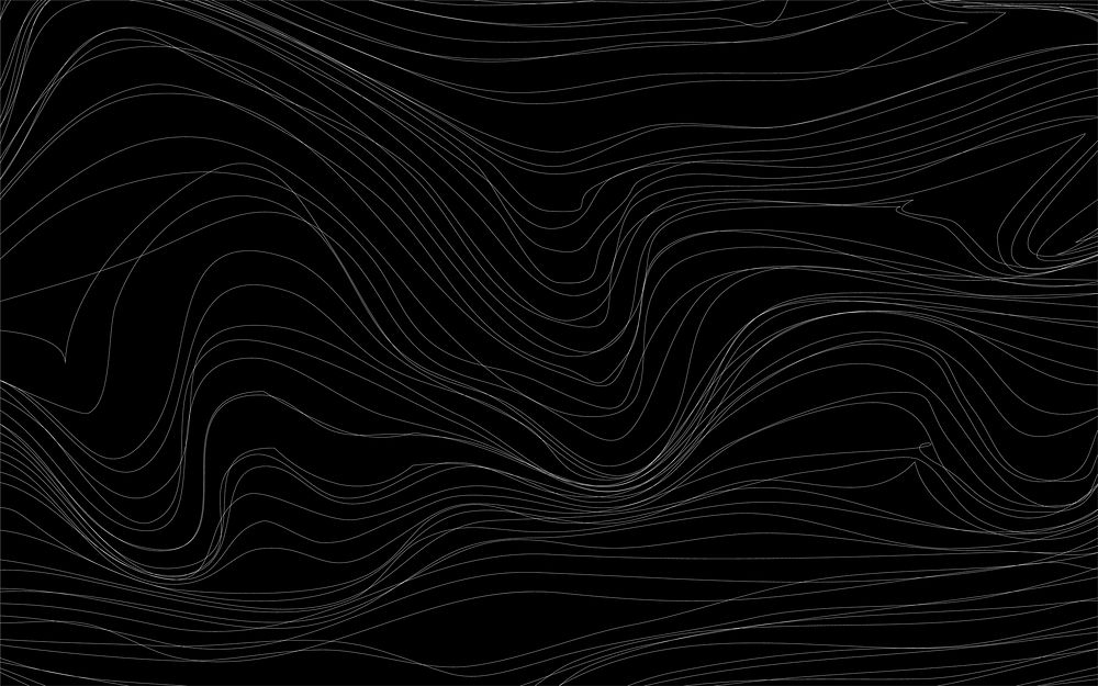 Wave textures black background vector