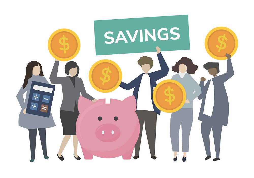 Business people banking and saving concept