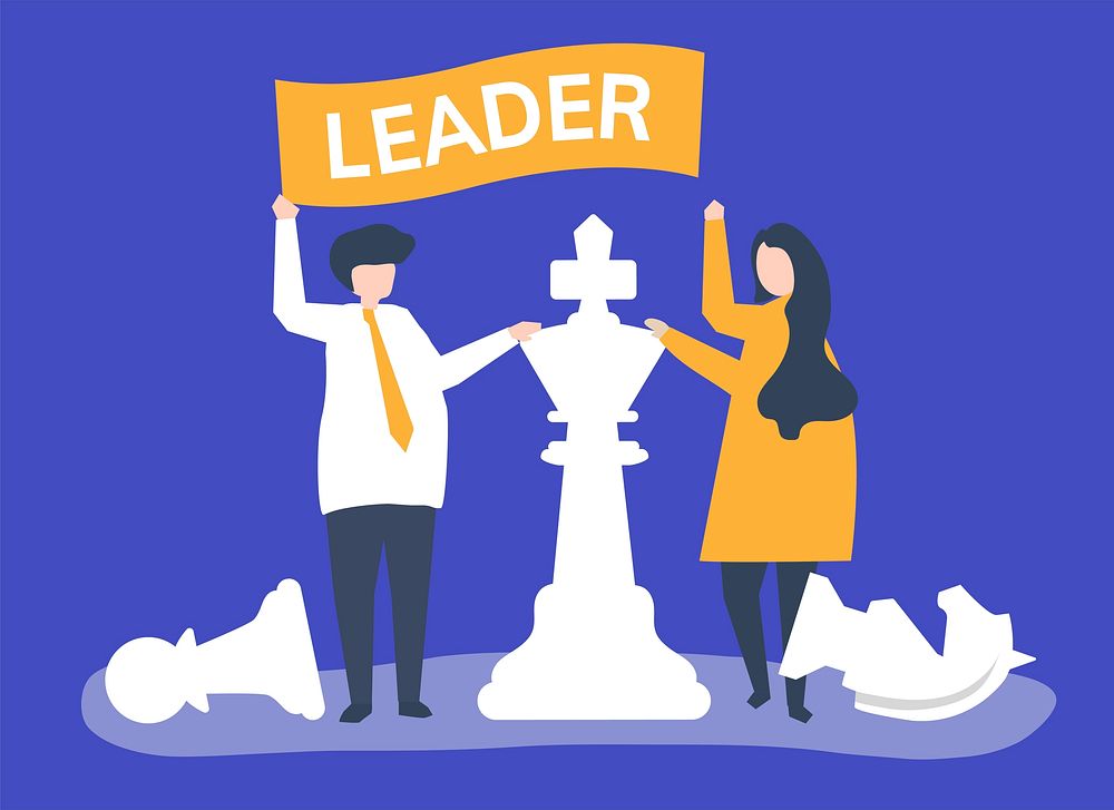 Business people with leadership flag | Premium Vector - rawpixel