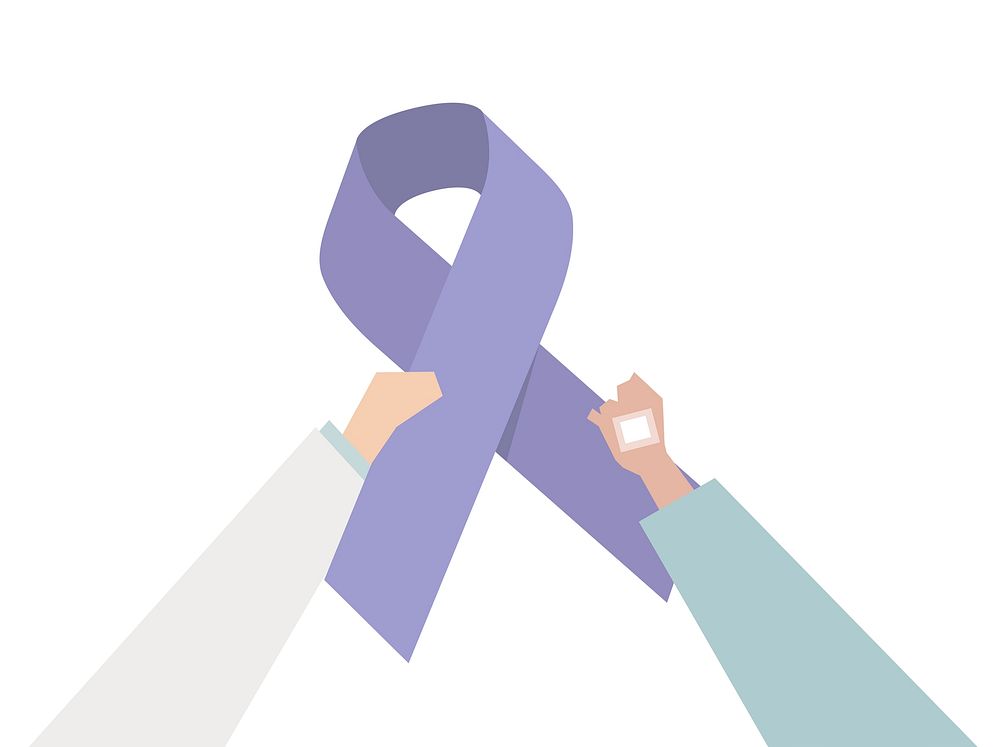 Illustration of an awareness ribbon