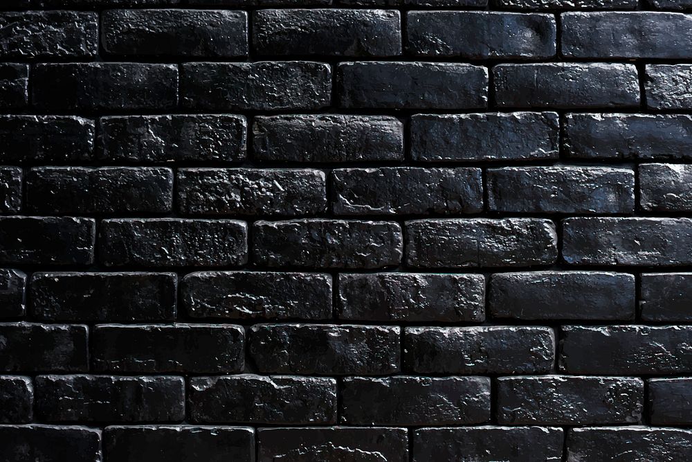 Black brick wall with design space