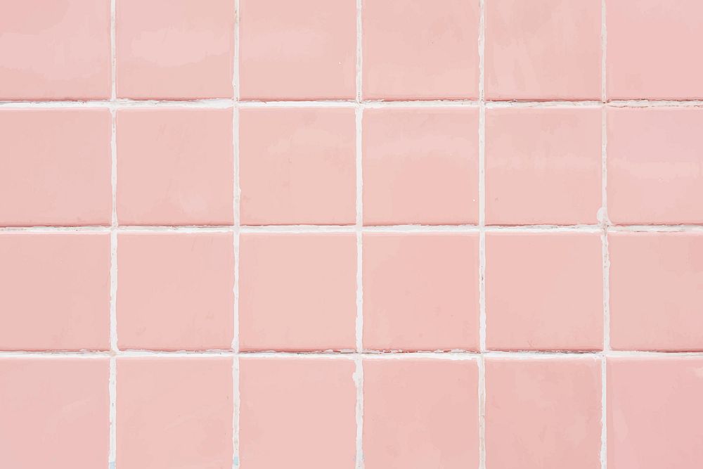 Pink pastel tiles textured wallpaper
