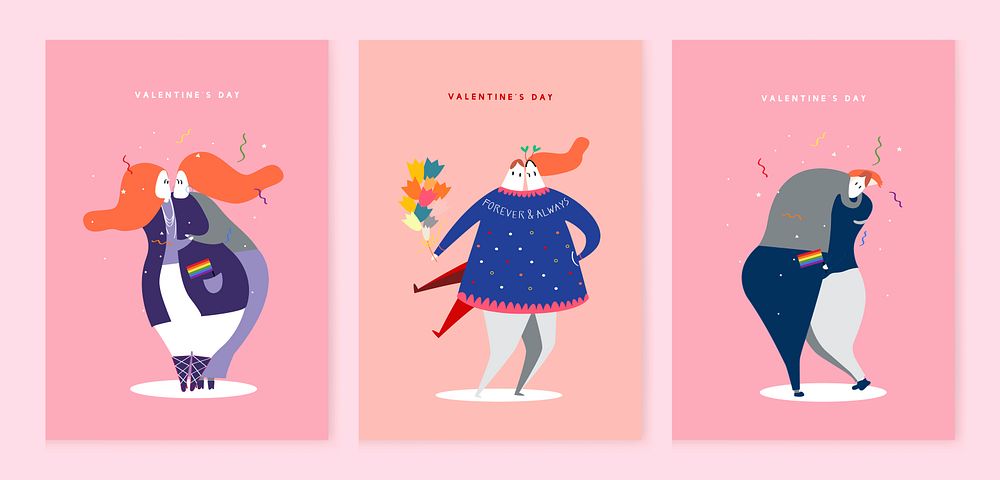 Character illustration of valentine's day