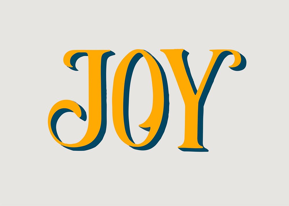 Joy typography illustration | Free Photo - rawpixel