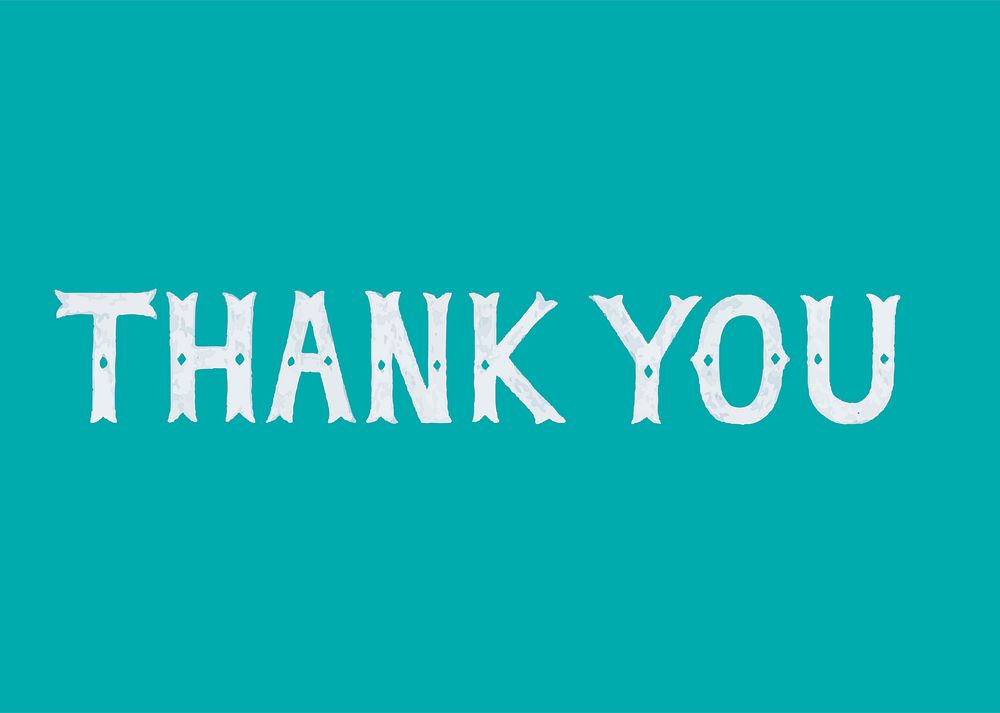 Handwritten style of Thank You | Free Vector - rawpixel