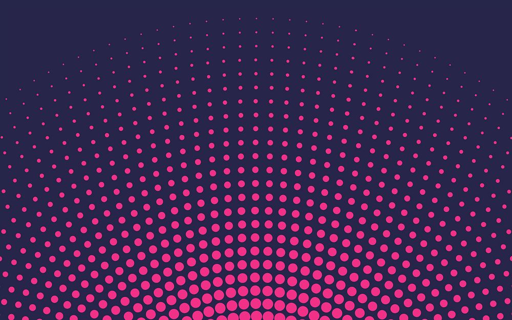 Pink gradient halftone background vector