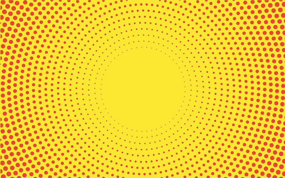 Yellow gradient halftone background vector