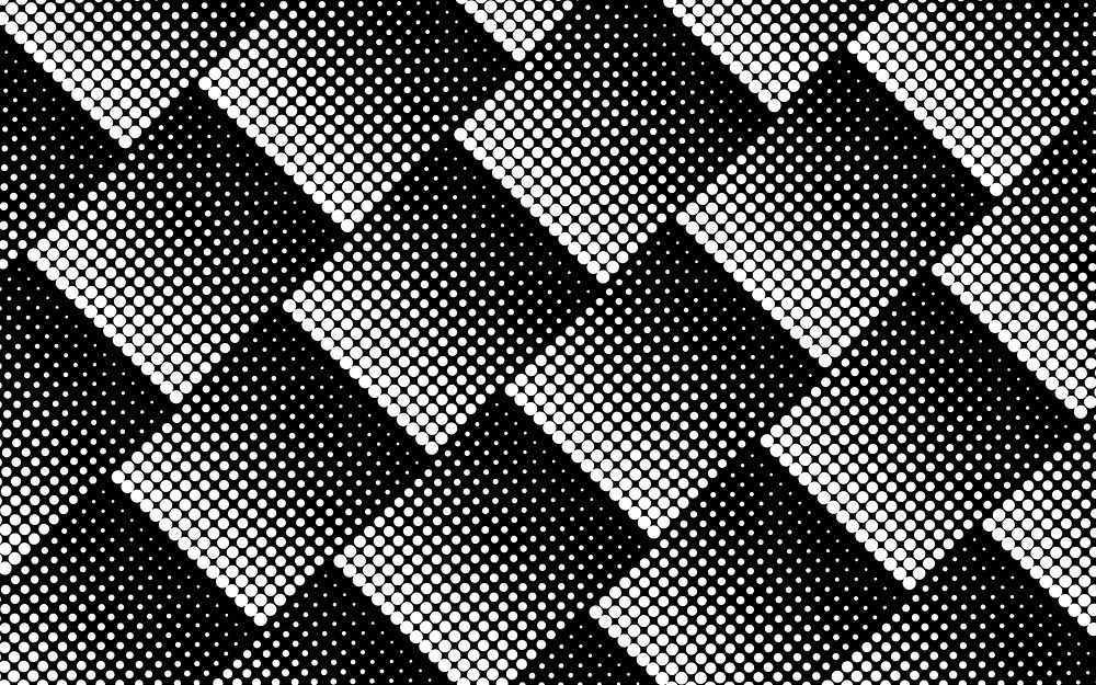 Black and white halftone background vector