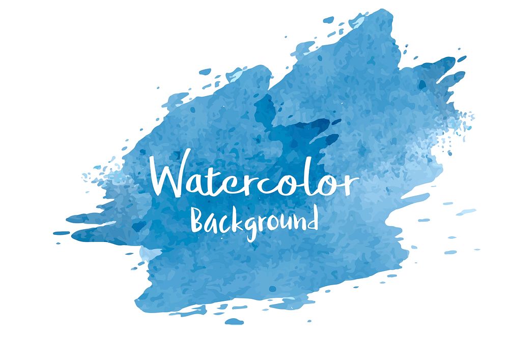 Blue watercolor background. high resolution vector