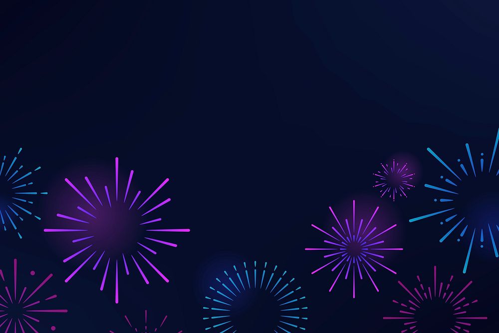 Firework explosions background design vector