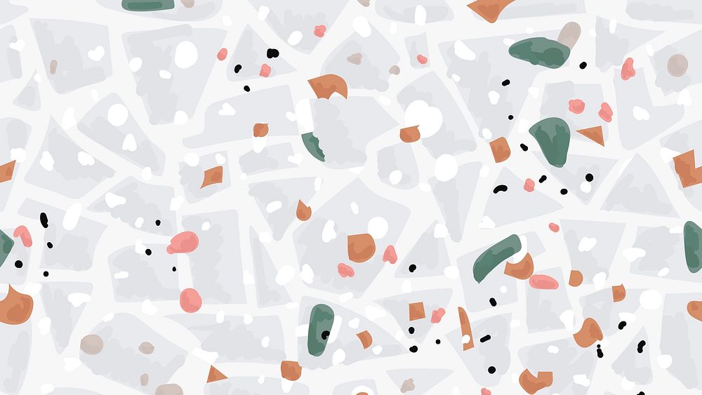 Terrazzo pattern abstract background psd in pastel