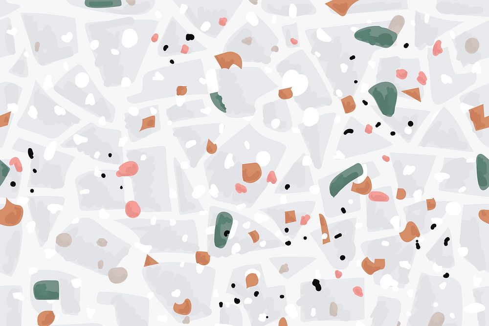Terrazzo pattern abstract background psd in pastel