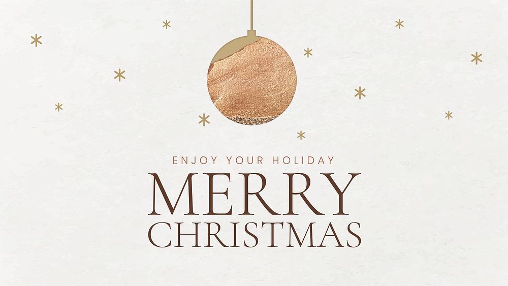Merry Christmas greeting festive social media banner
