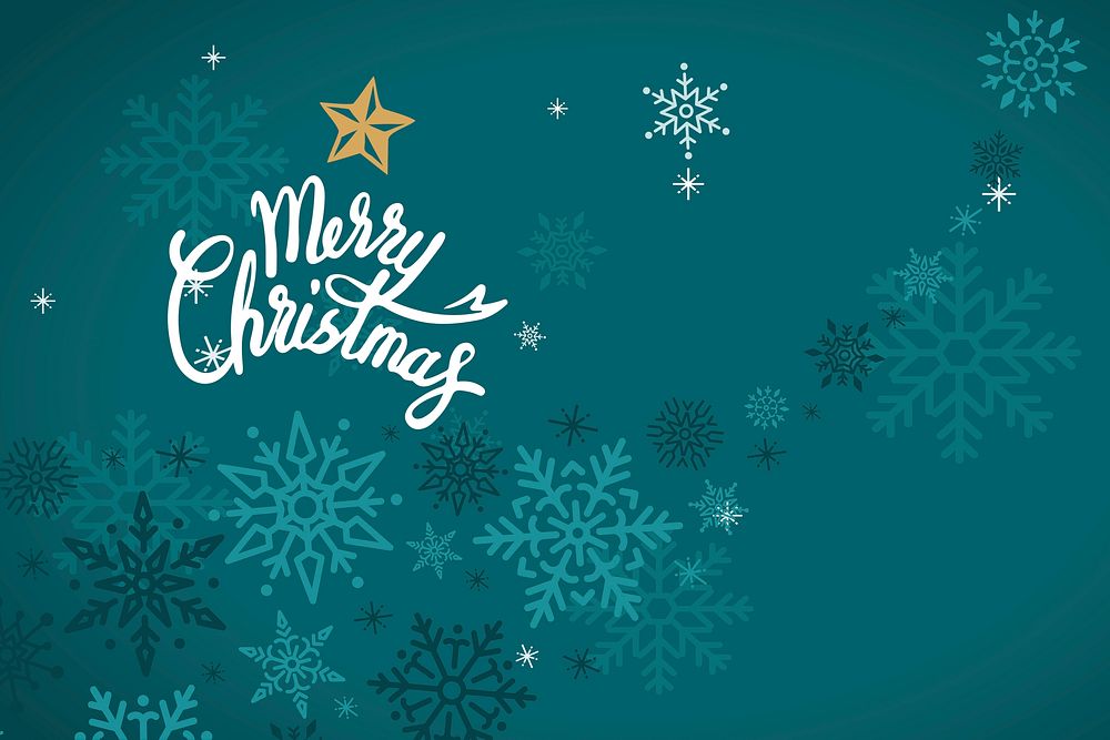 Merry Christmas winter holiday background vector