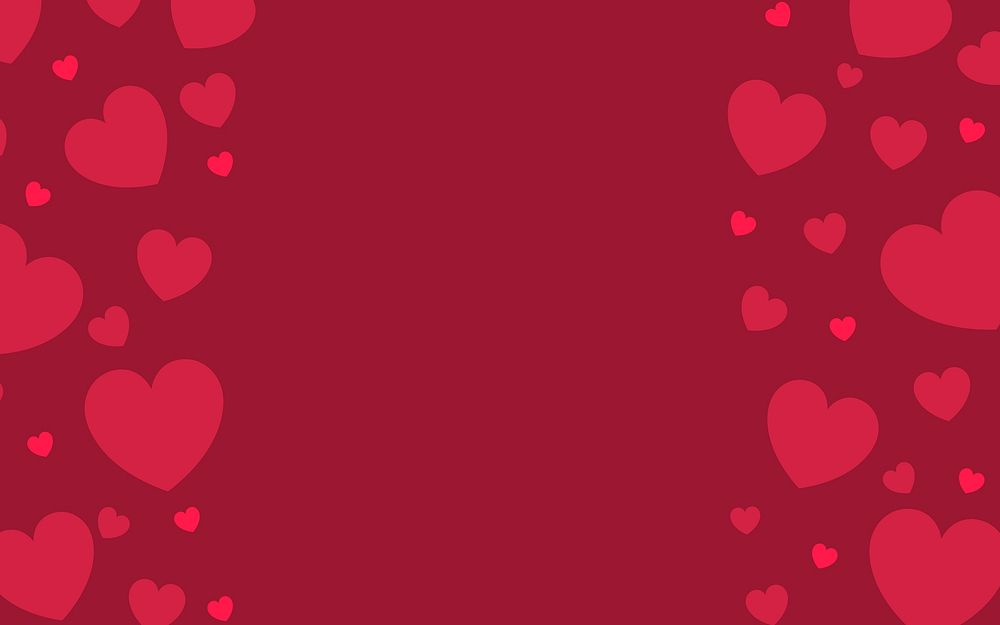 Red hearts background design vector | Premium Vector - rawpixel