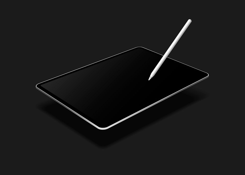 Digital modern tablet screen mockup