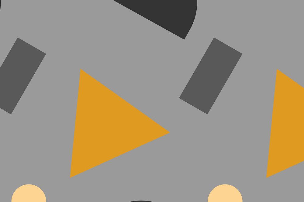 Black and orange Memphis background vector