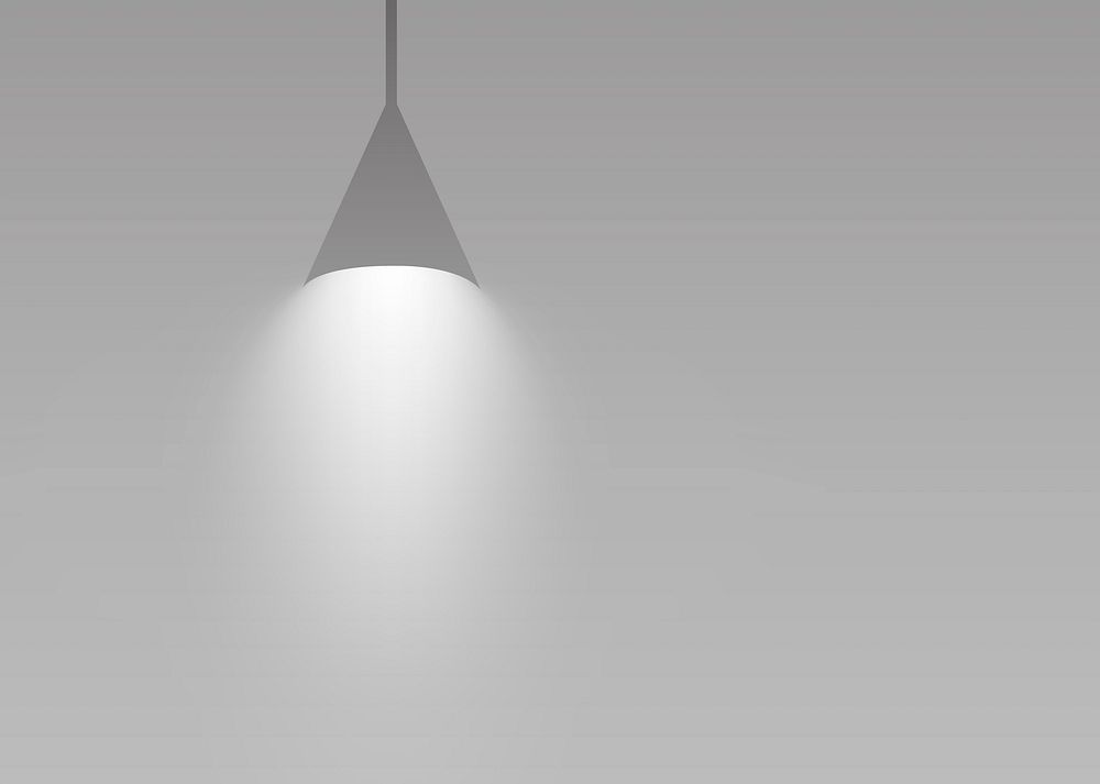 Gray hanging lights glowing vector