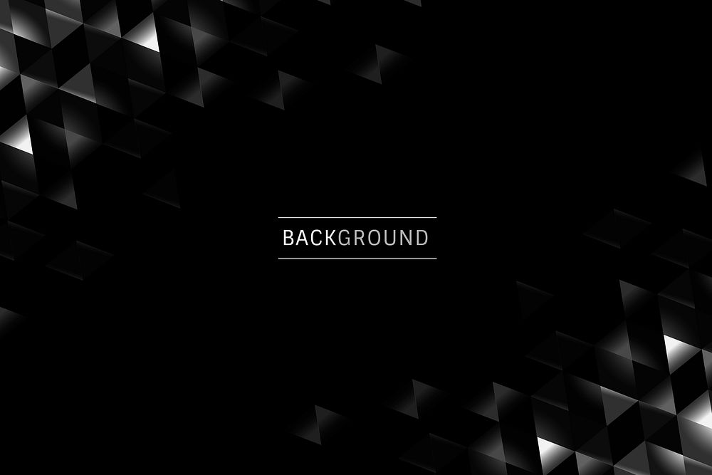 Black prism background design vector