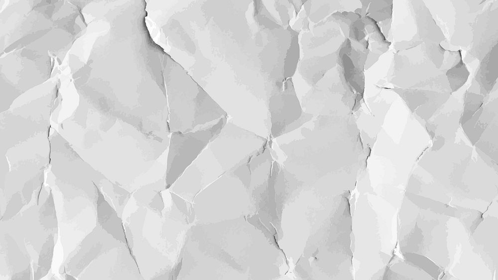 White crumpled paper HD wallpaper, textured background 