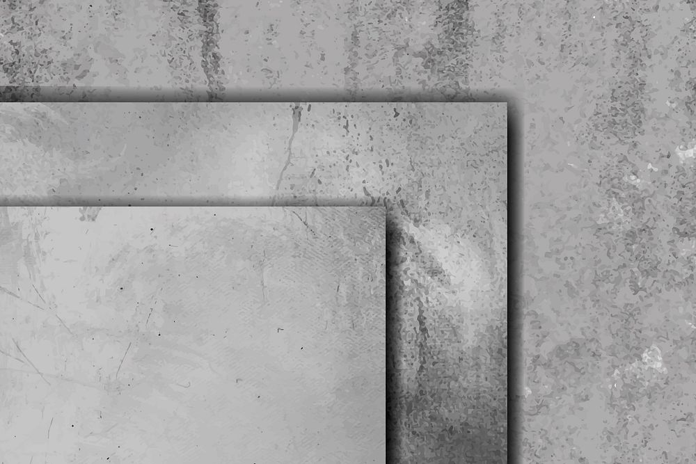 Rustic gray cement textured wall vector collection