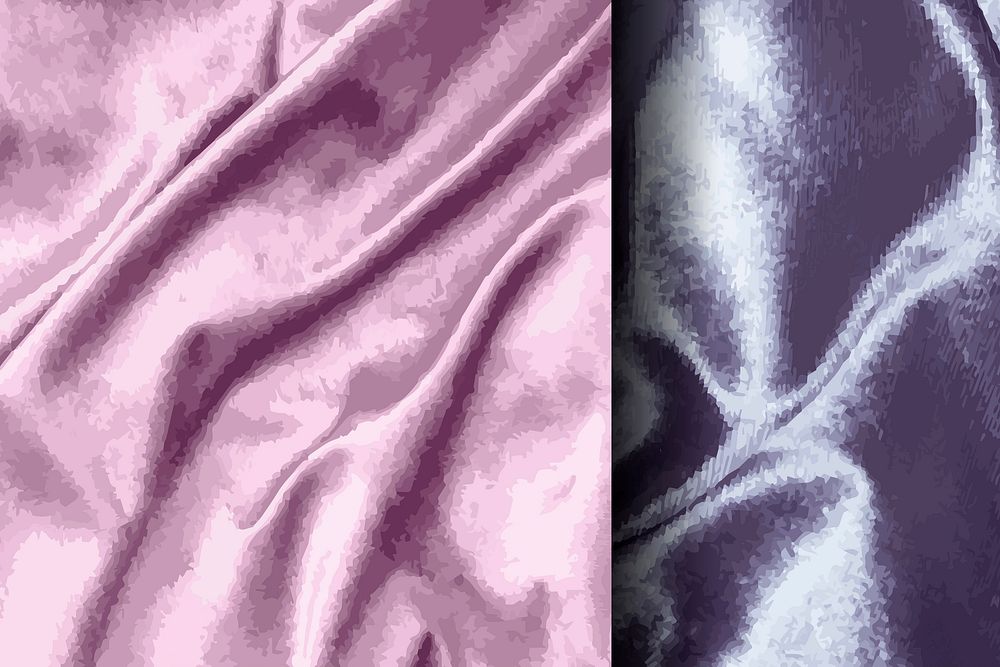 Luxury shiny silk fabric textured vectors collection