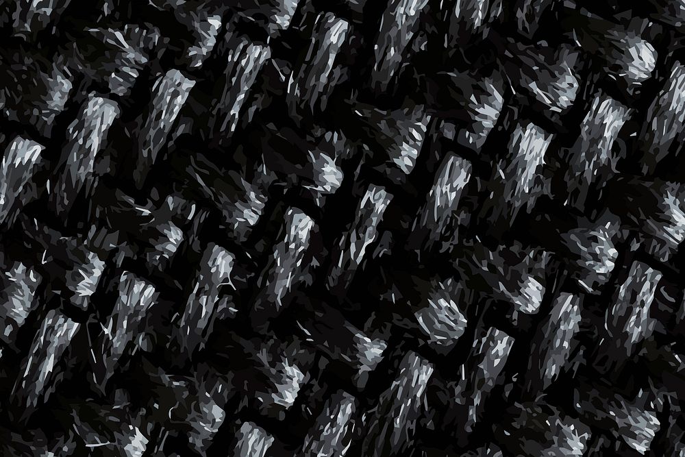 Black woolen textured vector background