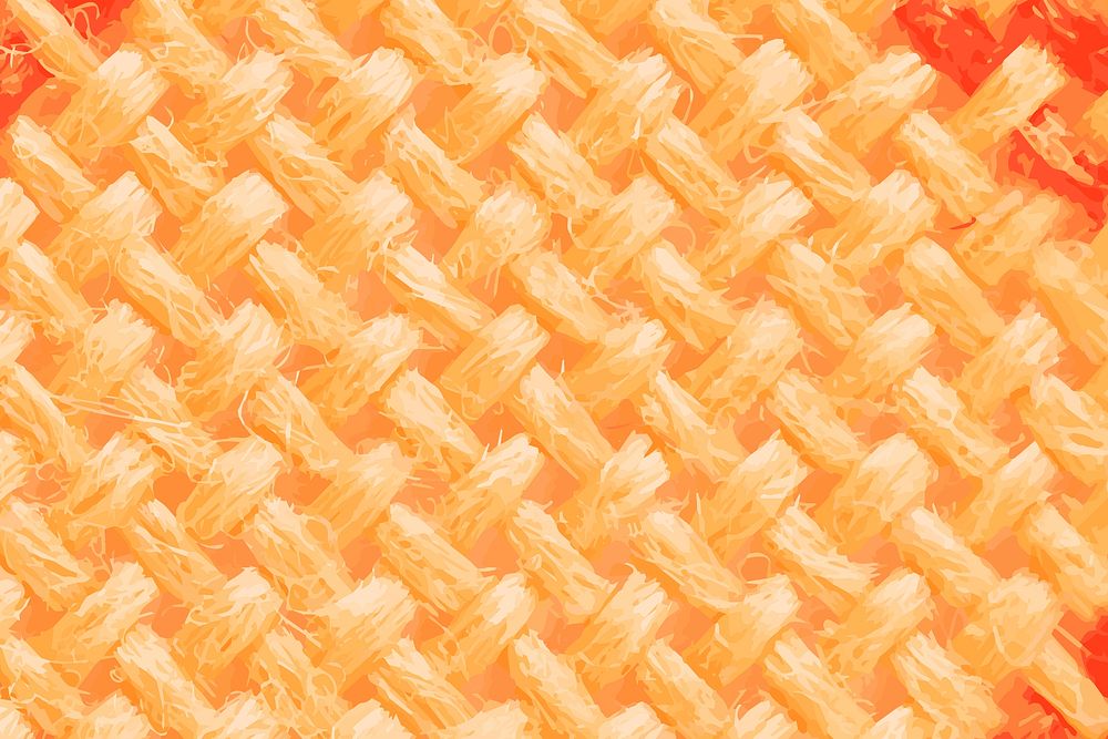 Orange woolen textured vector background