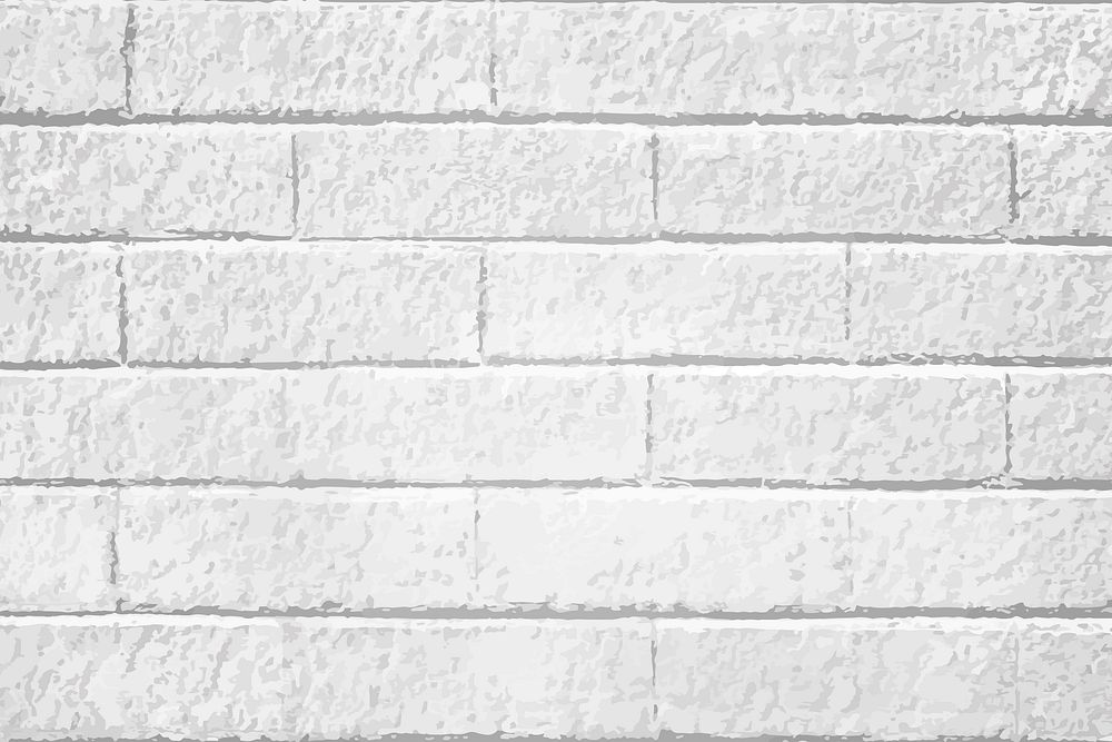 White brick textured background vector