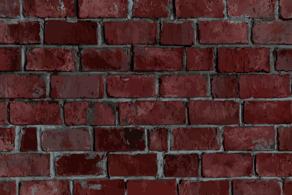 Reddish brown brick textured background vector