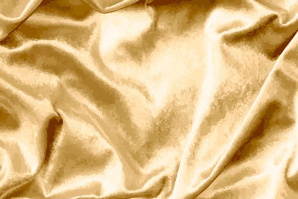 Luxury shiny gold silk fabric textured vector