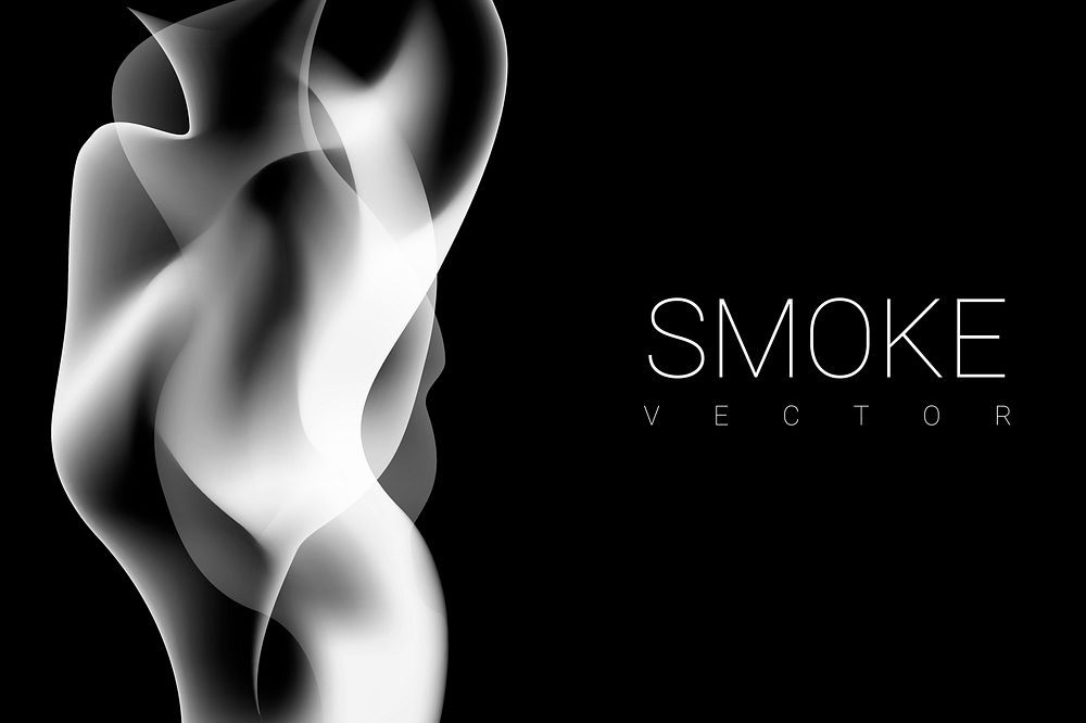 Gray smoke abstract background vector