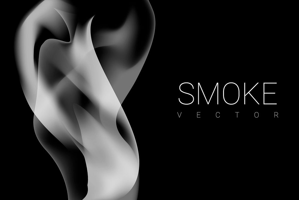 Gray smoke abstract background vector