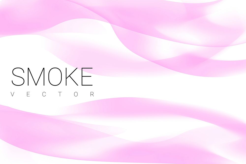 Pink smoke abstract background vector