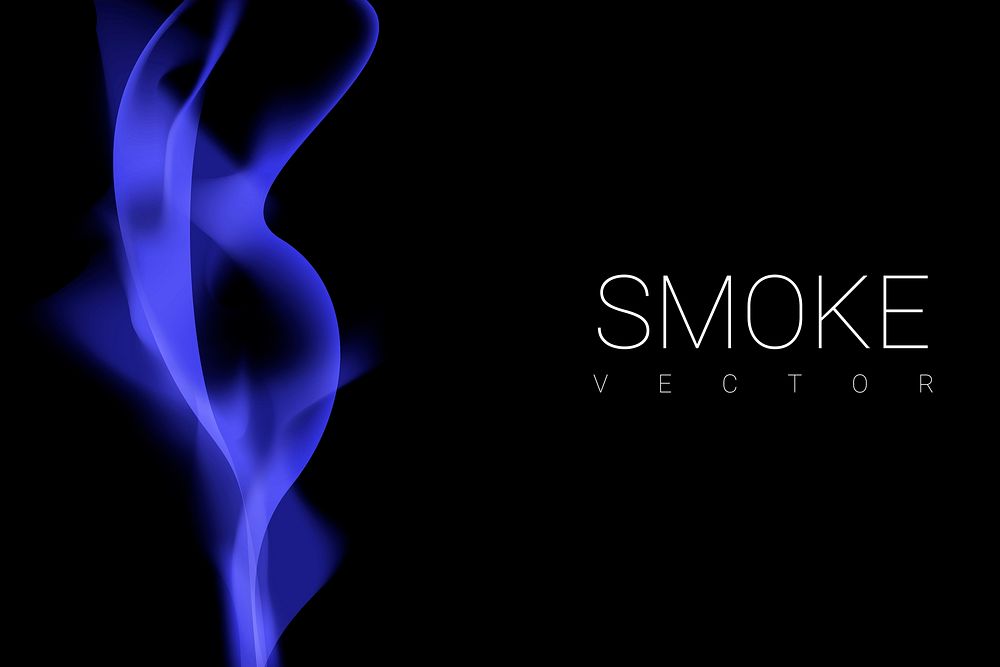 Blue smoke abstract background vector